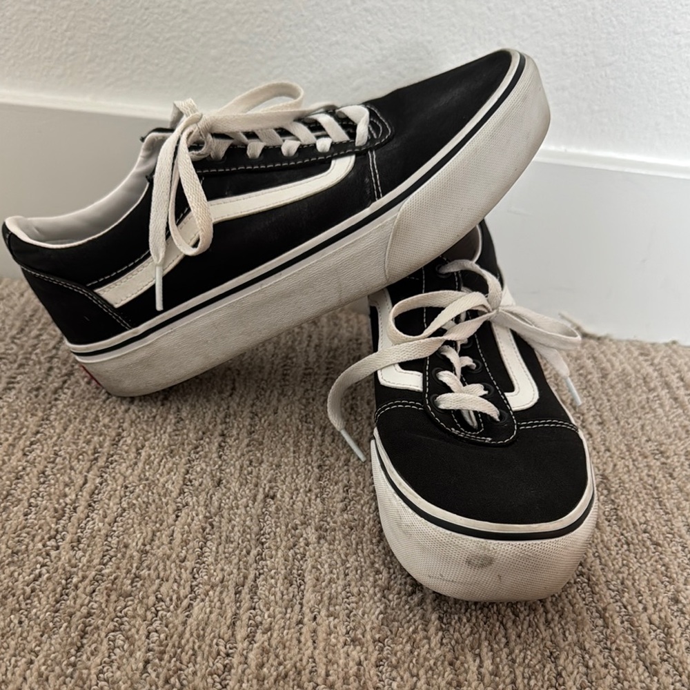 Vans Black and White Women's Sneakers